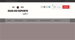 Desktop Screenshot of guiadoesporte.com